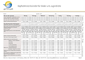 KOPFSCHMERZKALENDER DOWNLOADEN